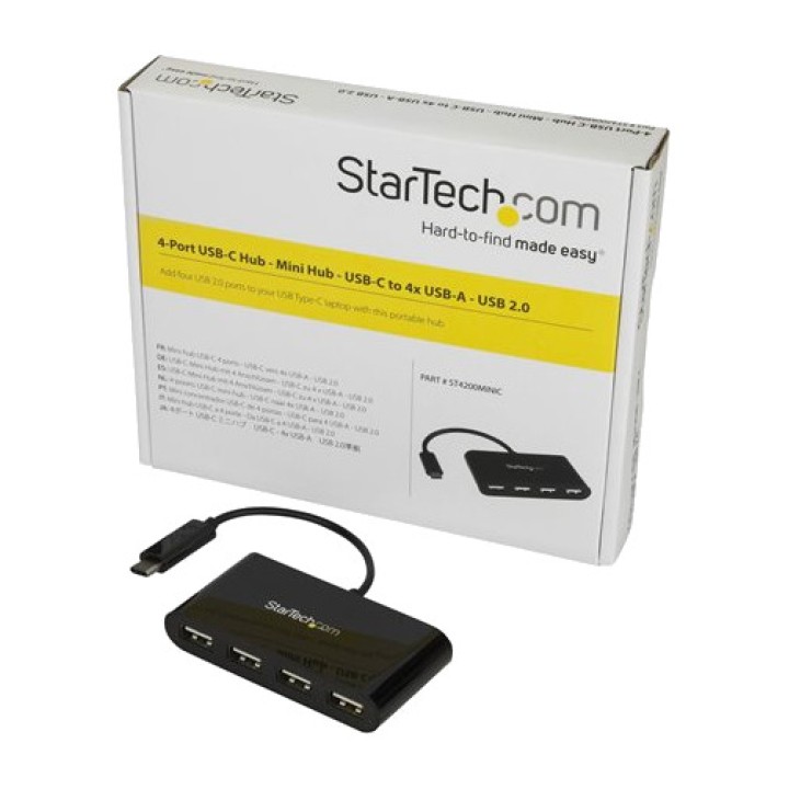 STARTECH.COM Tragbarer USB-C-Hub mit 4 USB-A-Anschlüssen 2.0