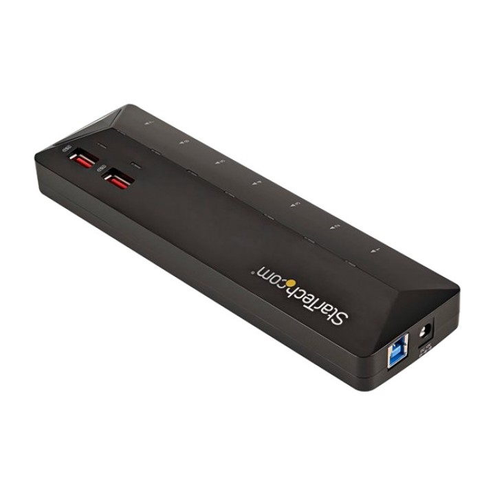 STARTECH.COM USB-Hub mit 7 Anschlüssen, Lade-,