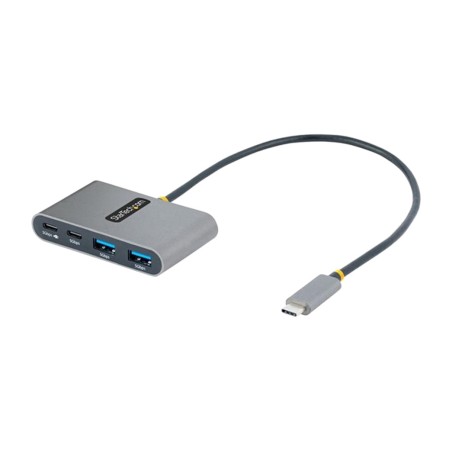 hub usb-c de 4 puertos con carga power delivery 3.2-gen1 5gbps 2xusb-a 2xusb-c pd-100w 5g2a2cpdbusb-chub