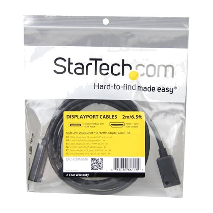 STARTECH.COM Câble convertisseur DisplayPort vers HDMI
