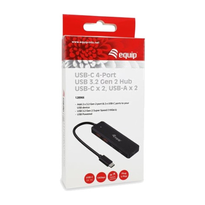 EQUIP USB-C-Hub mit Anschlüssen vom Typ A und C LIFE 3.2