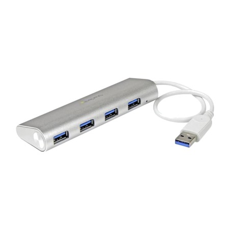 hub usb portatile in alluminio con 4 porte 3.0 5gbps st43004ua