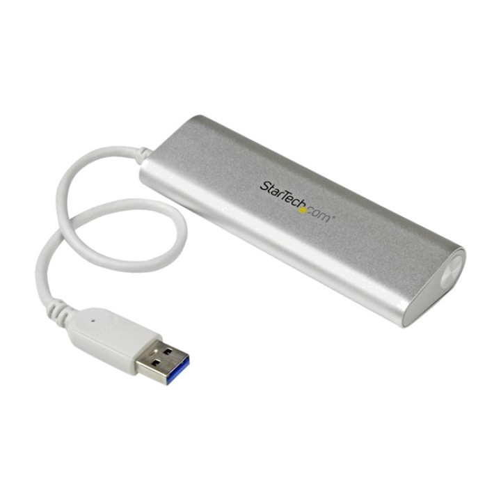 STARTECH.COM Hub USB portátil de aluminio con 4 puertos 3.0