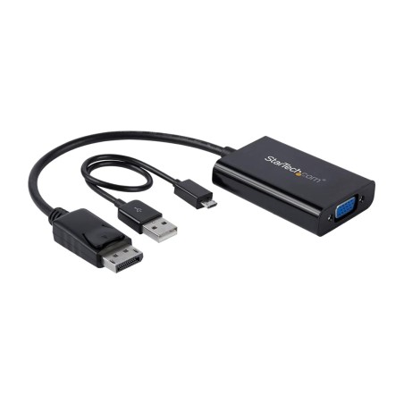 adaptador actiu de displayport a vga amb sortida d'àudio 18,4 cm dp2vgaa