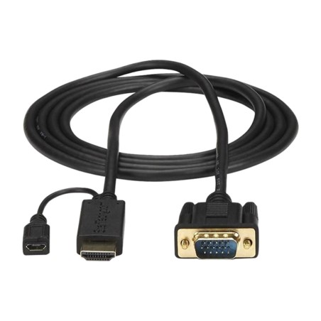 cable conversor activo hdmi a vga con alimentación micro usb 1080p 2 m hd2vgamm6