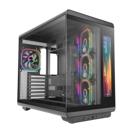 mid-tower pc case with lcd screen and tempered glass mc-revmax atx-argb 11,8"