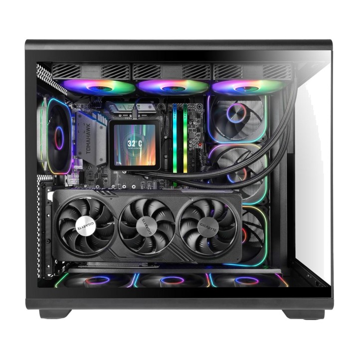 MARS GAMING Caixa per a PC semitorre amb pantalla LCD i