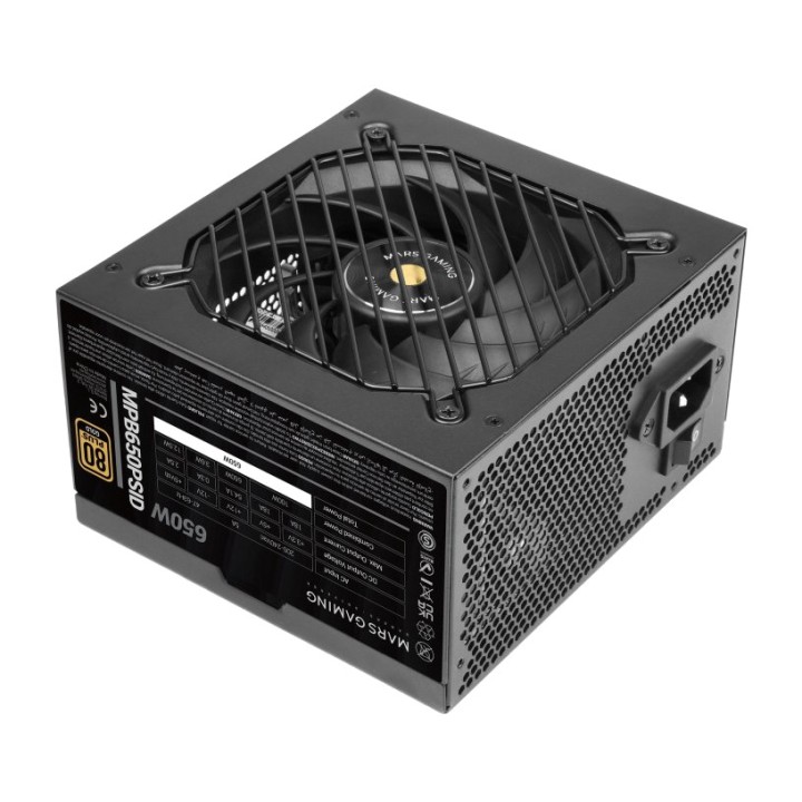 MARS GAMING PC power supply with fixed cables MPB650PSID