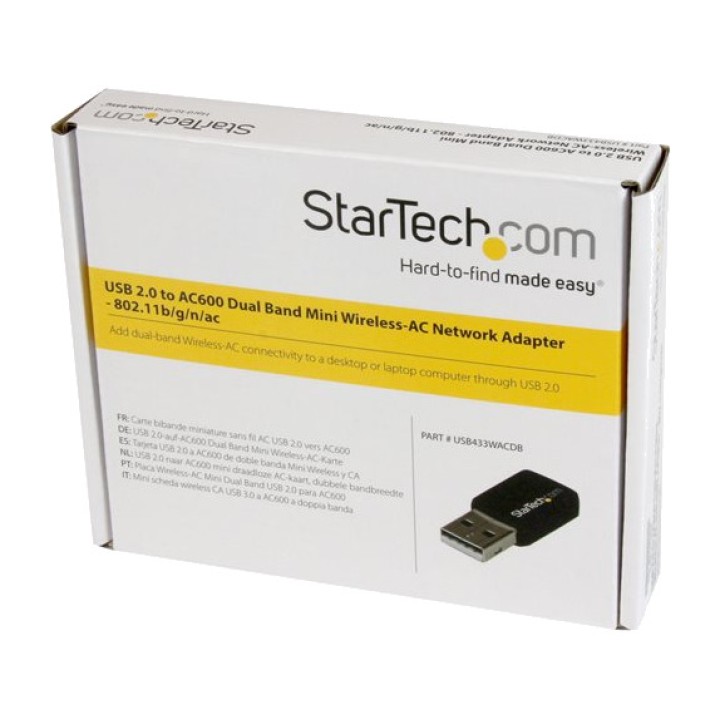 STARTECH.COM Mini adaptateur Wi-Fi USB double bande 2.0