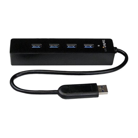 hub usb portable à 4 ports alimenté par bus 3.0 5gbps st4300pbu3