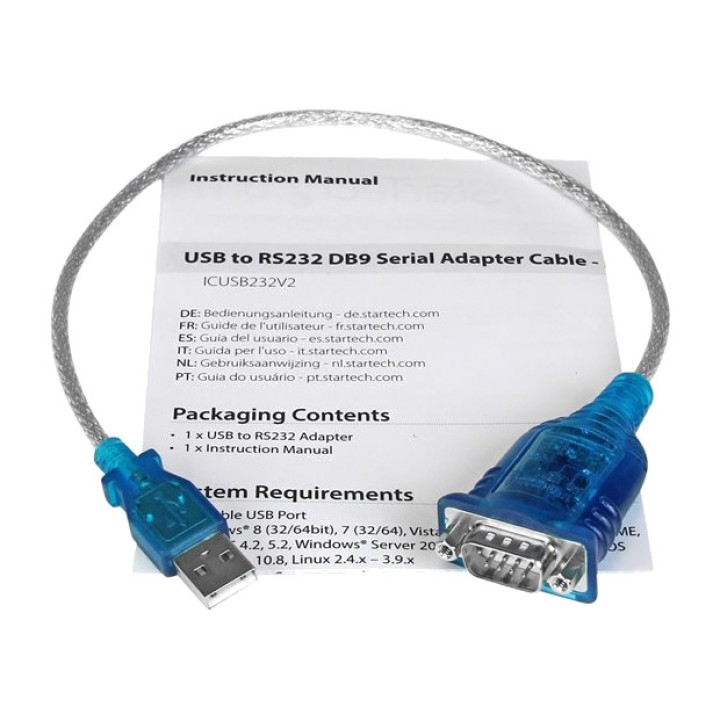 STARTECH.COM Cablu adaptor USB la serial RS232 DB9