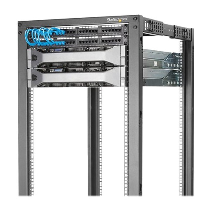 STARTECH.COM 4-post open-frame rack with casters 42U 19"
