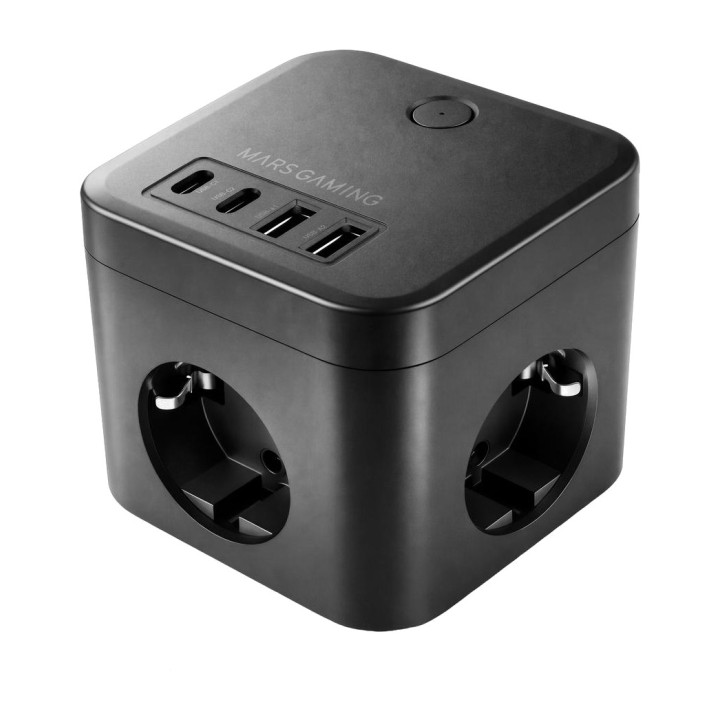 MARS GAMING Multiprise cubique de bureau avec 3 prises
