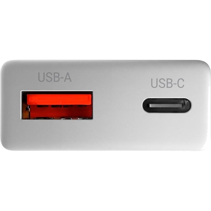 MARS GAMING Compact fast-charging wall charger with two USB