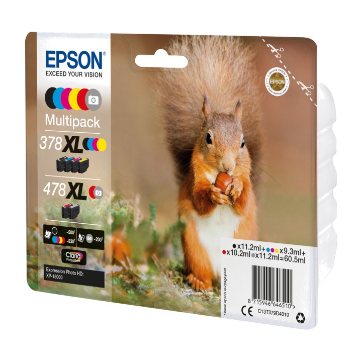 EPSON Pack de cartuchos de tinta de 6 colores