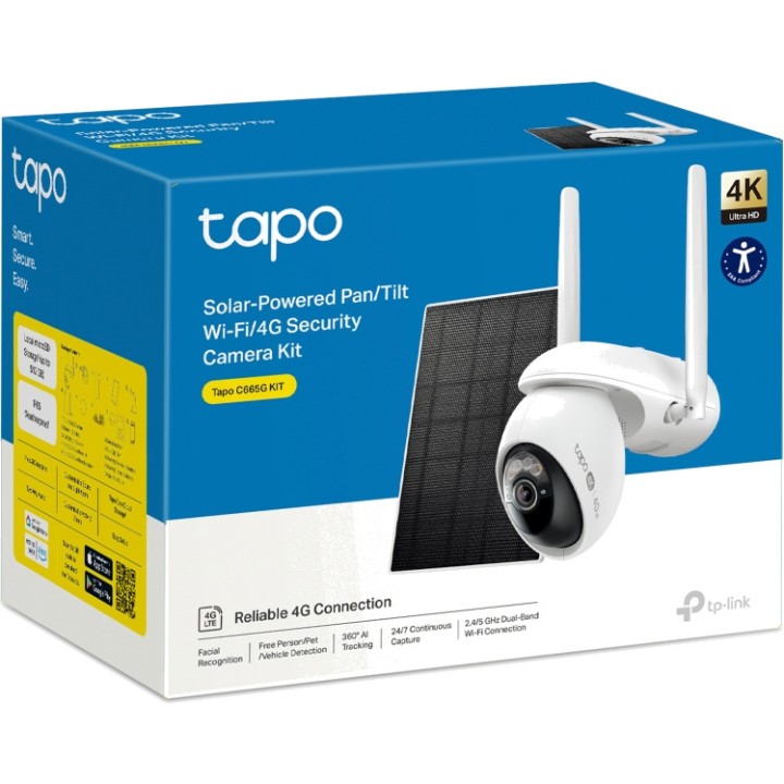 TP-LINK Kit de cámara de vigilancia IP 4G y WiFi motorizada
