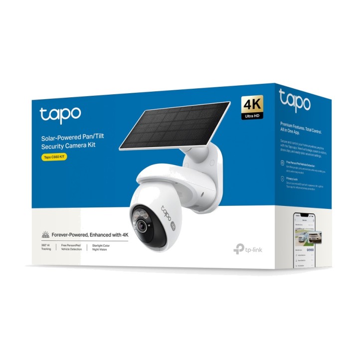 TP-LINK Kit de cámara de vigilancia IP WiFi motorizada con