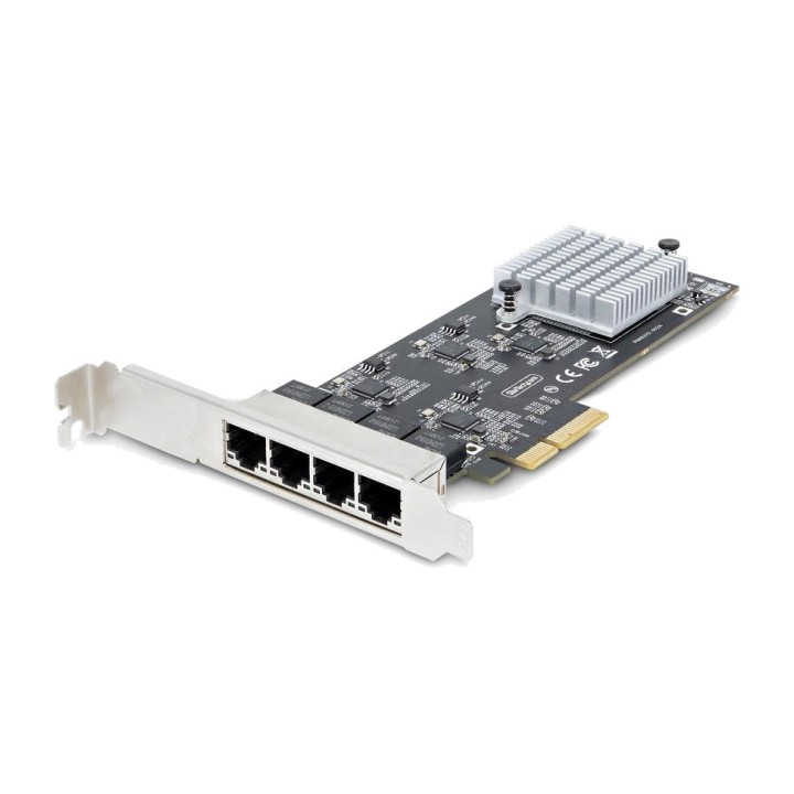 STARTECH.COM Tarjeta de red PCI Express con 4 puertos 2,5
