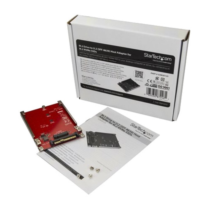 STARTECH.COM M.2 to U.2 adapter card for NVMe SSD SFF-8639