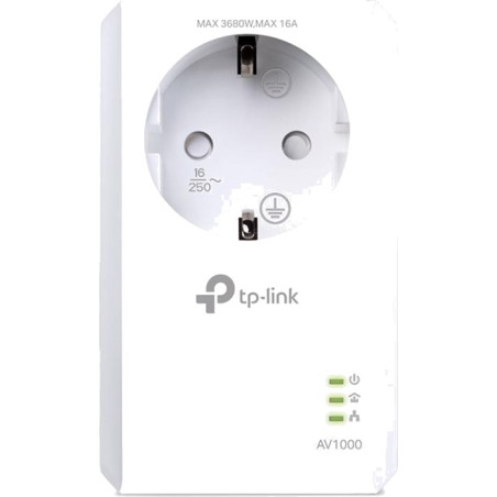gigabit powerline adapter with integrated socket tl-pa7017p av1000