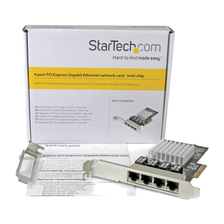 STARTECH.COM Carte réseau PCI Express avec 4 ports Gigabit