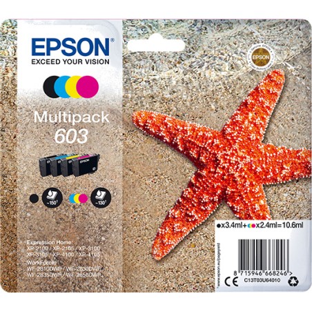 pack de cartuchos de tinta 603 c13t03u64010 4 uds