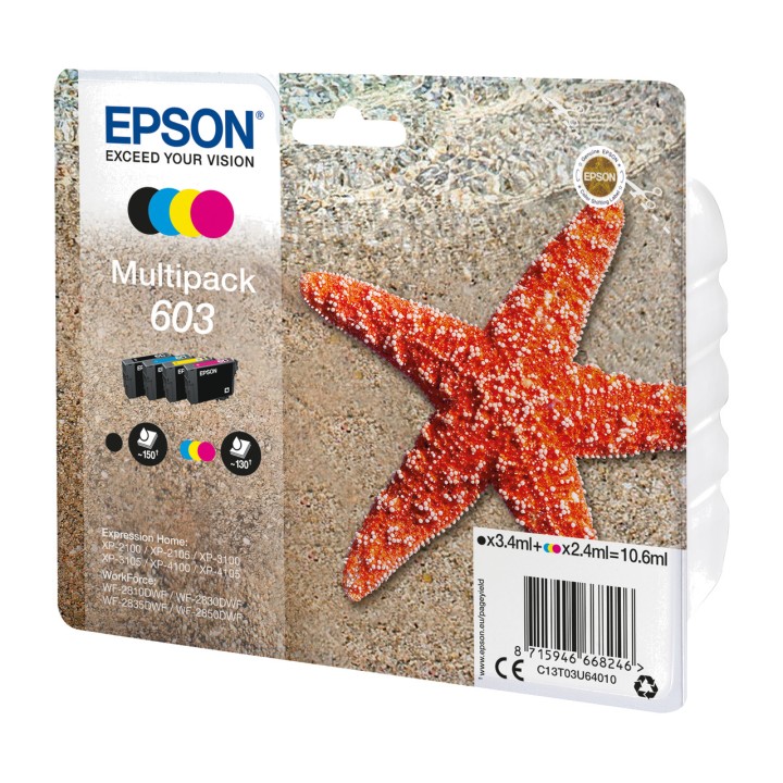 EPSON Pack de cartuchos de tinta 603 C13T03U64010 4 UDS