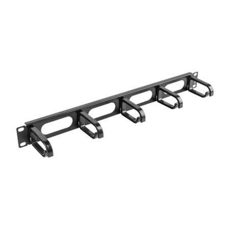 organisateur de câbles type b avec 5 anneaux pour armoire rack 19" 1u ak-1205-b