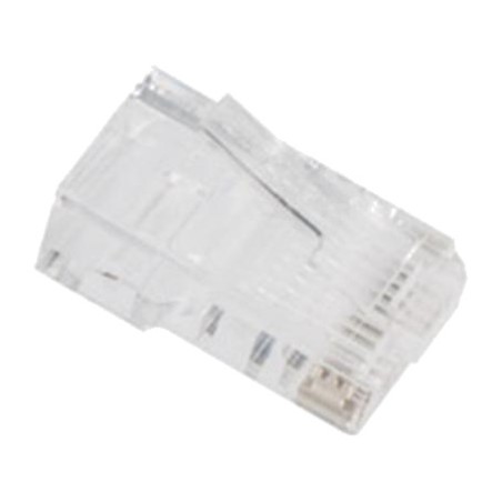 pack de 20 conectores macho pasantes para cable ethernet rj45 8p8c cat.6 u/utp plu-6020ez
