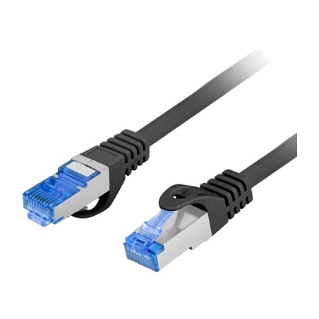 latiguillo de red con doble apantallamiento y conectores rj45 cat6a s/ftp lszh cca 25 cm