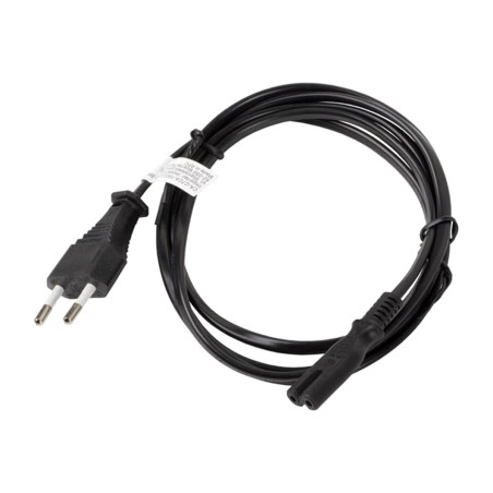 figure-eight power cable with european plug cee-7/16 iec-c7 3 m ca-c7ca-10cc-0030-bk