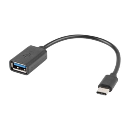 cable adaptador otg usb-c macho a usb-a hembra 2.0 15 cm adotg-uc-01