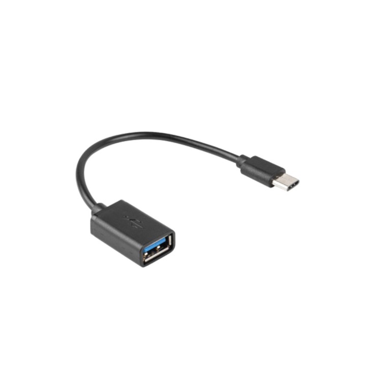 LANBERG Cable adaptador OTG USB-C macho a USB-A hembra 2.0 15 CM ADOTG-UC-01 DSP0000032007