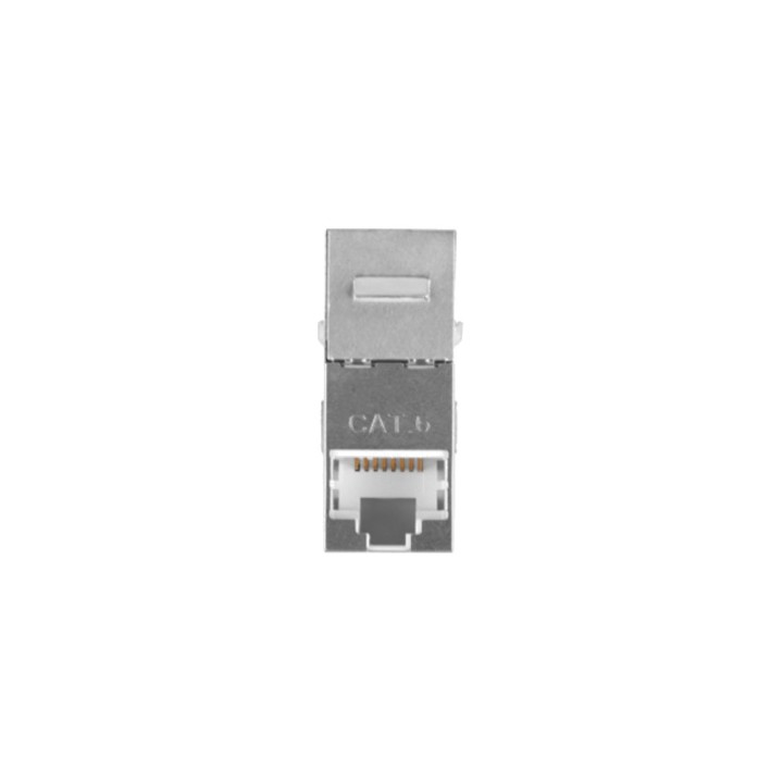 LANBERG Módulo keystone pasante RJ45 doble hembra