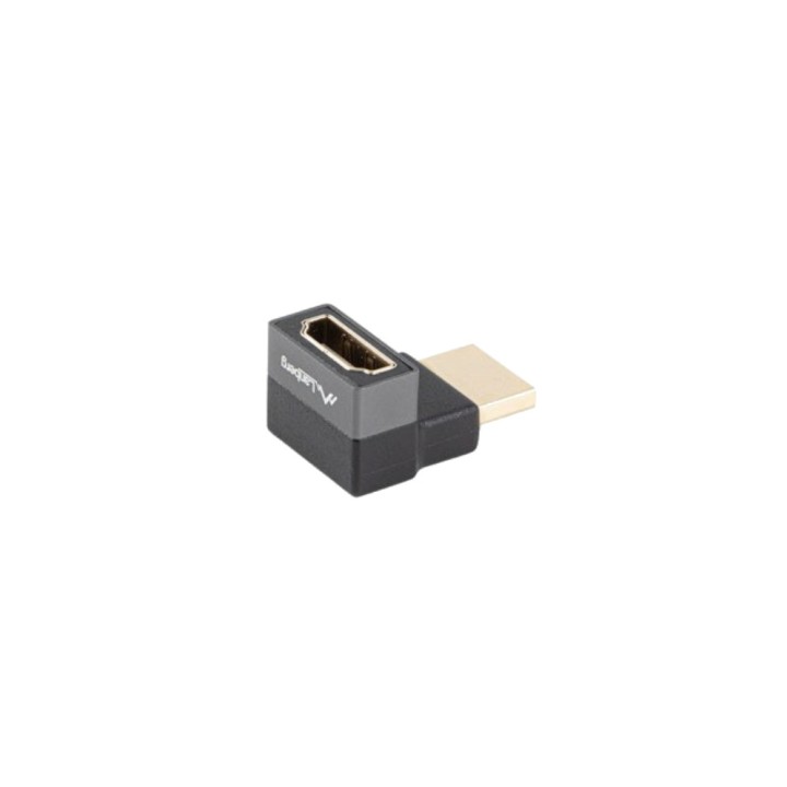 LANBERG Nach oben abgewinkelter Videoadapter mit Stecker und