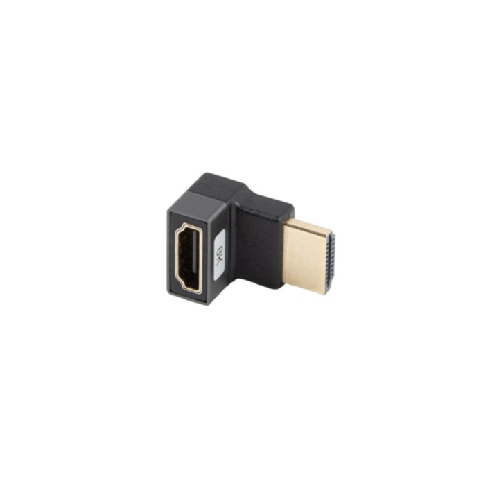 LANBERG Nach oben abgewinkelter Videoadapter mit Stecker und