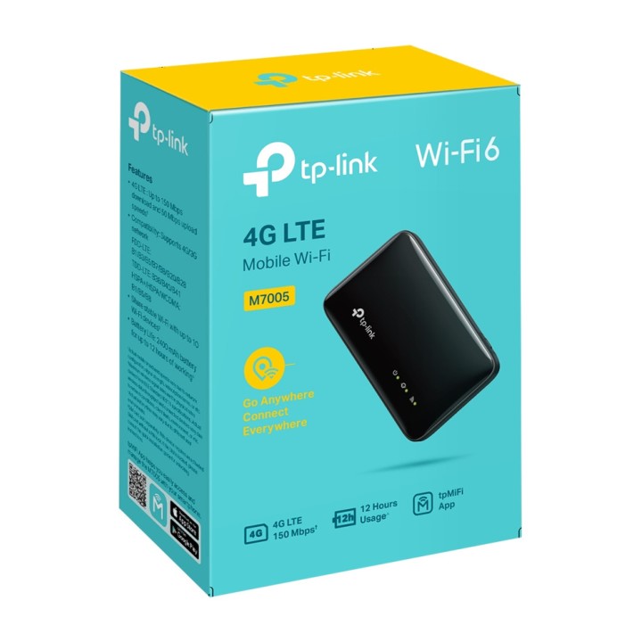 TP-LINK Router 4G LTE portátil con WiFi 6 y batería M7005 DSP0000039742