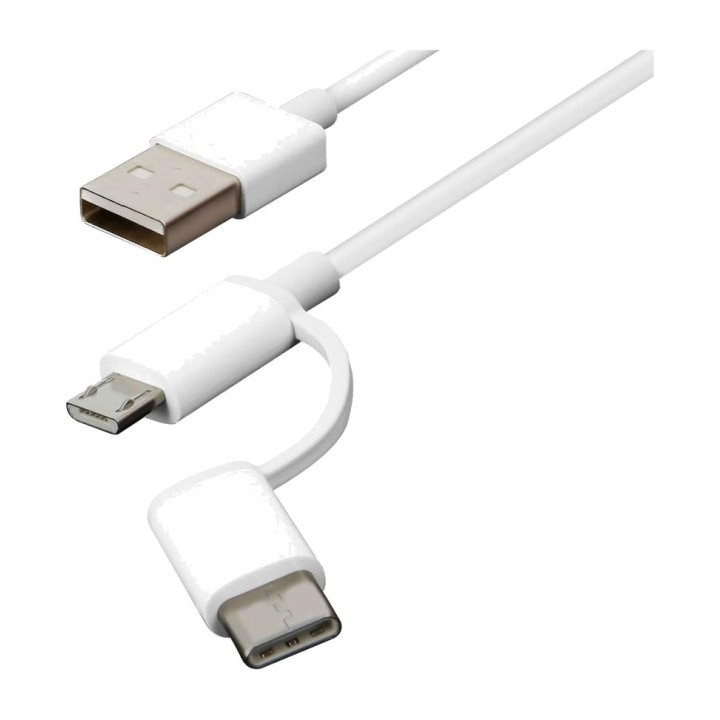 XIAOMI 2-i-1 opladningskabel med micro USB-stik og type