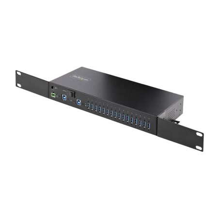 industrieller usb-3.2-hub mit 16 ports und din-schienenmontage 5gbps 5g16aindsusb-ahub
