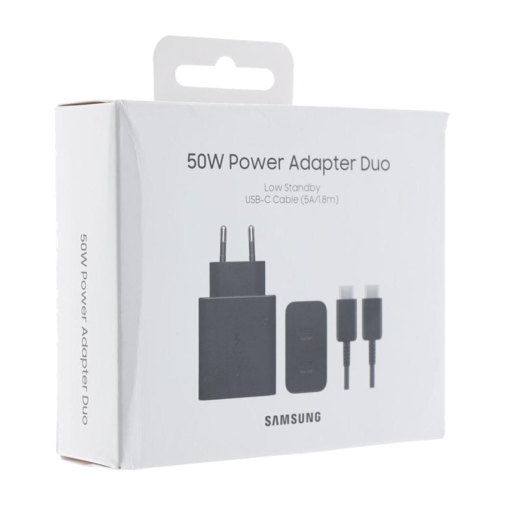 SAMSUNG Nástěnná nabíječka se 2 porty USB-C a kabelem