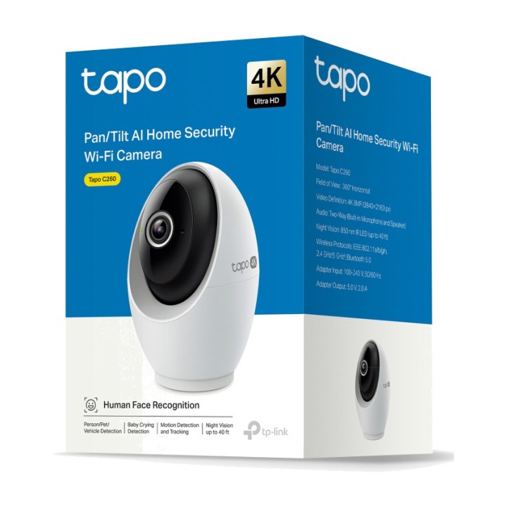 TP-LINK Moottoroitu Wi-Fi IP-valvontakamera 360º