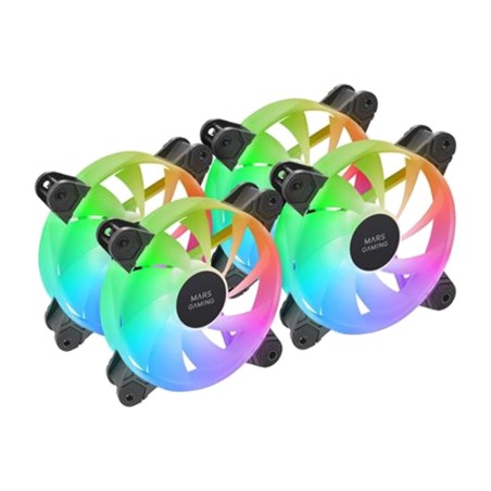 kit de ventiladores sin marco para caja de pc con iluminación argb mf-4a 4x120mm
