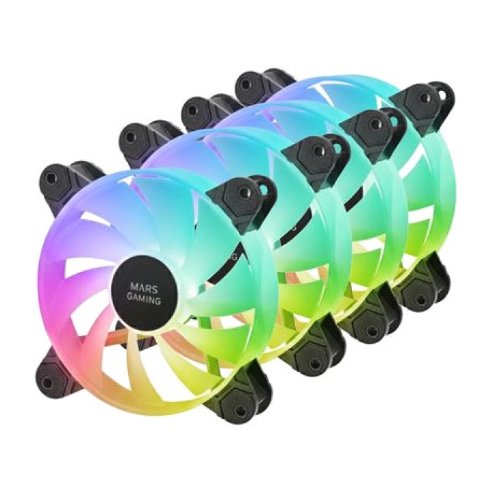 MARS GAMING Kit de ventiladores sin marco para caja de PC