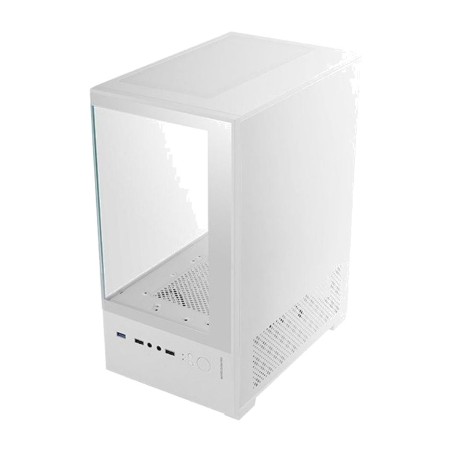 caja para pc compacta con cristal templado continuo mc-se2 micro-atx