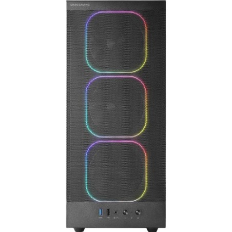 semi-tower datorchassi med fönster av härdat glas mc-nebula atx-argb