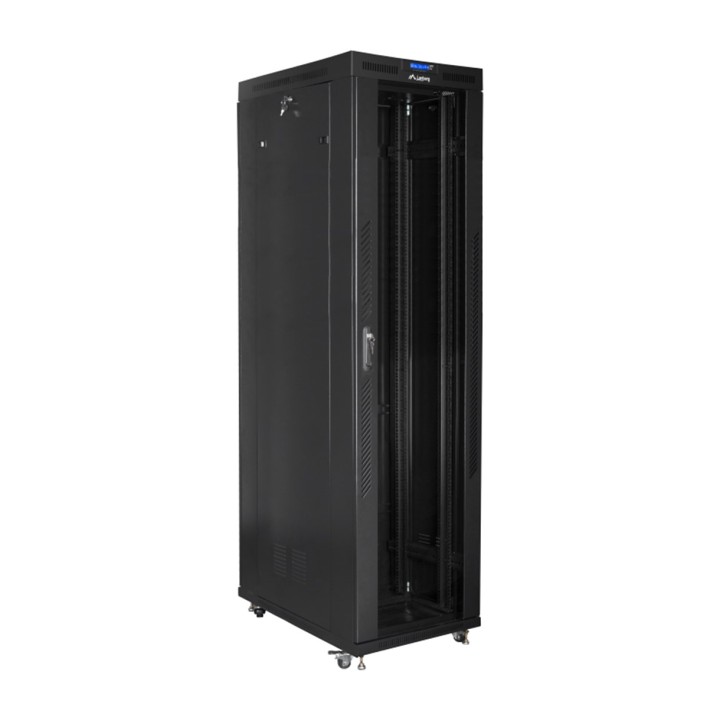LANBERG Szafa rack podłogowa z przeszklonymi drzwiami 19"