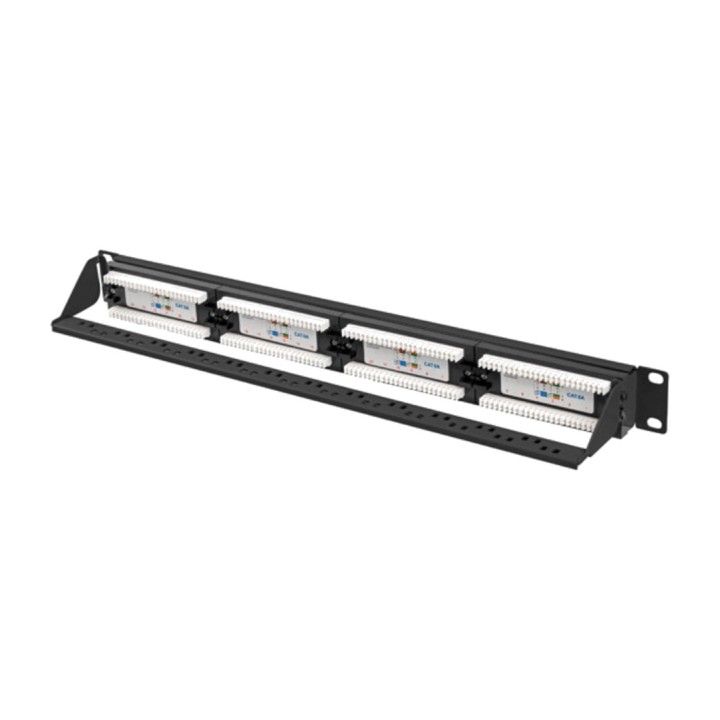 LANBERG Patch panel de 24 puertos para armario rack 19" 1U