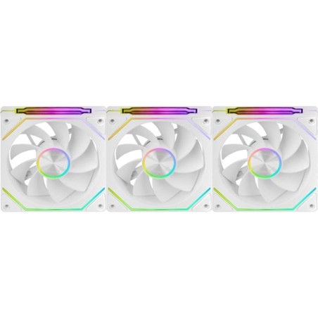 modular reverse-blade fan kit for pc cases with argb lighting mf-linkfinity-kit2r 3x120mm