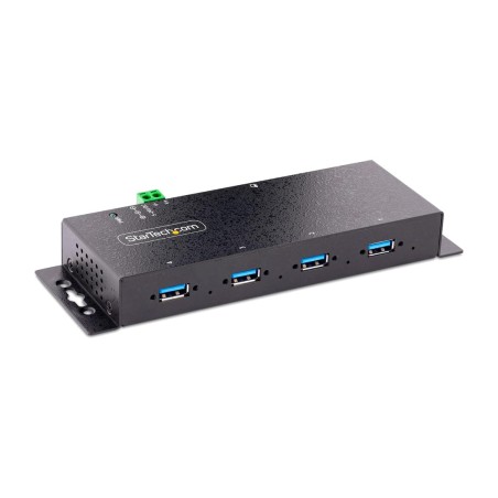 hub usb industriel à 4 ports pour montage sur rail din 3.2-gen1 5gbps st4300usbm