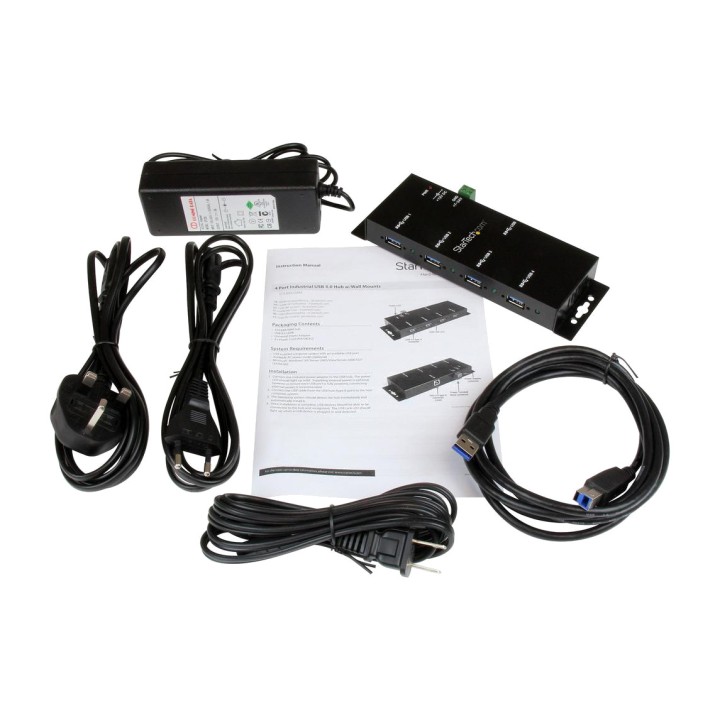 STARTECH.COM Hub USB industriel à 4 ports pour montage sur